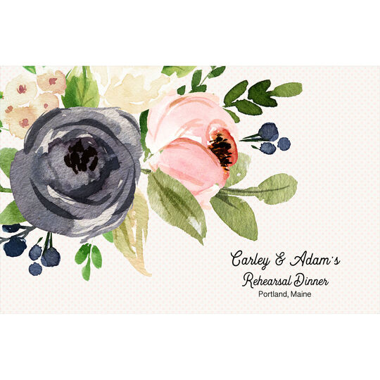 Gray and Pink Roses Placemats